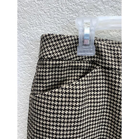 Talbots Rayon Wool Houndstooth Straight Career Pants 12 - Picture 3 of 7